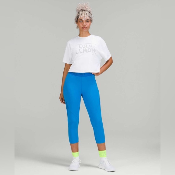 Lululemon Abrasion-Resistant Training T-Shirt *Ed Curtis in White Size 6/8 - Picture 3 of 5